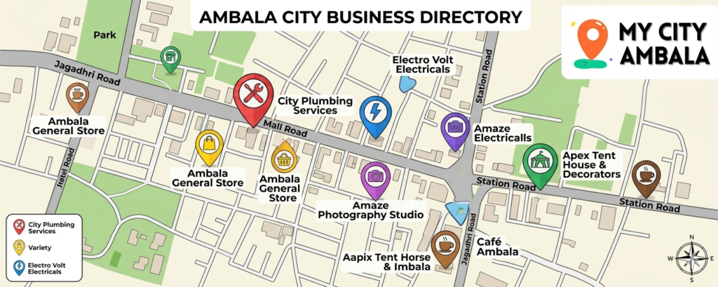 mycityambala Buisness listing website
